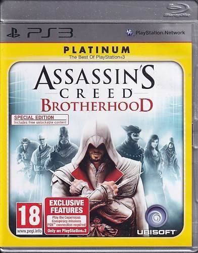 Assassins Creed Brotherhood Platinum - PS3  (B Grade) (Genbrug)
